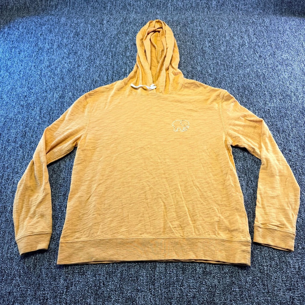 Ivory Ella Hoodie Womens Medium Tan Cotton Drawstring Pullover Grunge Streetwear